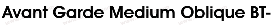 Avant Garde Medium Oblique BT字体转换